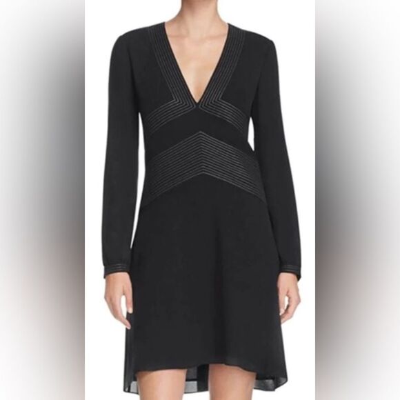 Tory Burch Dresses & Skirts - NWT Tory Burch Varenne Tunic Dress Black 100% Silk Size 6 | $450 Retail